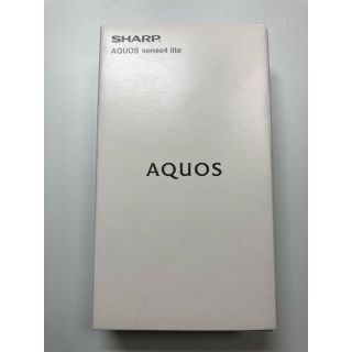 アクオス(AQUOS)のSHARP AQUOS sense4lite SH-RM15シルバーSIMフリー(スマートフォン本体)