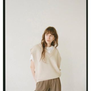 ステュディオス(STUDIOUS)のCLANEクラネ　W FACE KNIT VESTニットベスト(ベスト/ジレ)