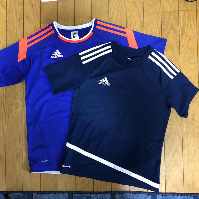 adidas(アディダス)のadidas アディダス  半袖Tシャツ 160 2枚セット スポーツ/アウトドアのサッカー/フットサル(ウェア)の商品写真