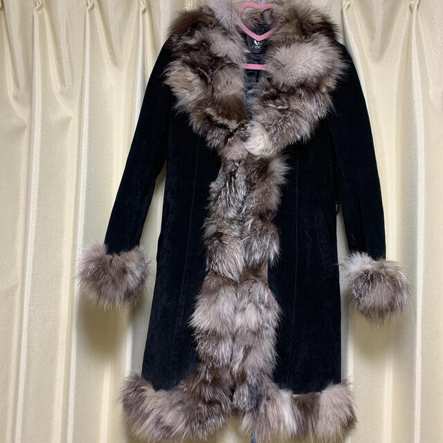 大幅値下げ FENDI サイズ42 IT リバーシブル フェイクファーコート黒 最高