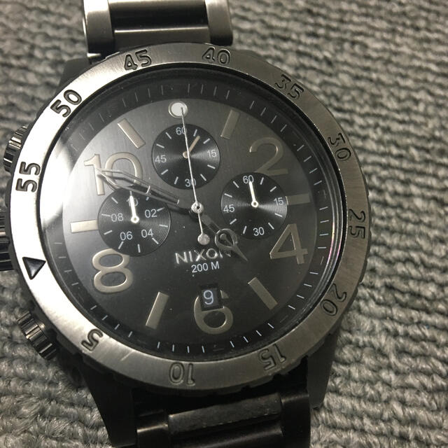 NIXON(ニクソン)のニクソン   腕時計　THE 48-20 CHRONO ALL BLACK メンズの時計(腕時計(アナログ))の商品写真