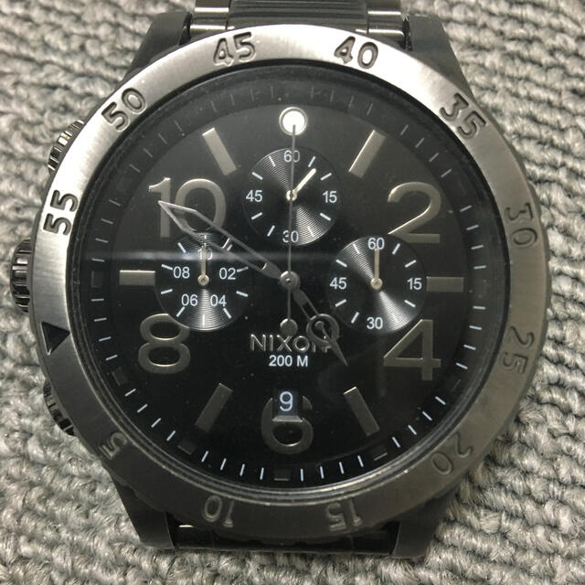 NIXON(ニクソン)のニクソン   腕時計　THE 48-20 CHRONO ALL BLACK メンズの時計(腕時計(アナログ))の商品写真