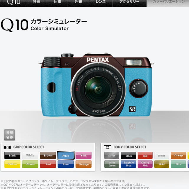 PENTAX Q10 Wズームキット M BROWN/AQ