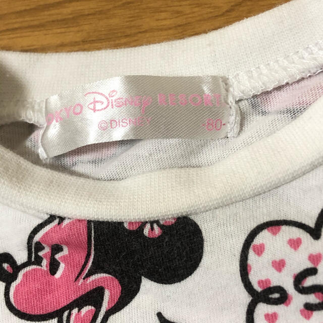 Disney(ディズニー)のディズニー Tシャツ　ミニーマウス キッズ/ベビー/マタニティのベビー服(~85cm)(Ｔシャツ)の商品写真