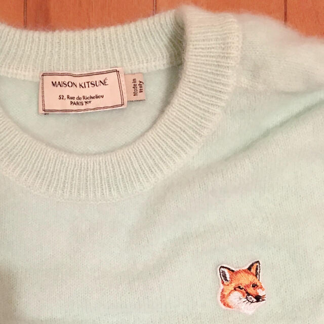 MAISON KITSUNE ワッペン ウール タートルネック ニット