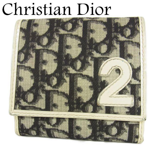Christian Dior - ディオール トロッター No.2 PVC×レザー Wホック 二つ折り 財布