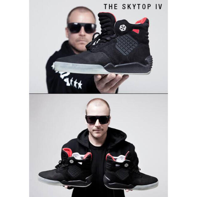 SUPRA(スープラ)のSUPRA SKYTOP IV BLACK 新品 メンズの靴/シューズ(スニーカー)の商品写真