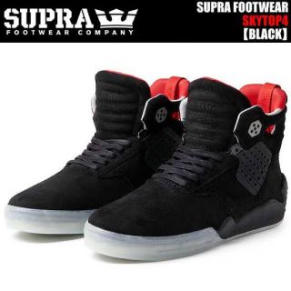 スープラ(SUPRA)のSUPRA SKYTOP IV BLACK 新品(スニーカー)