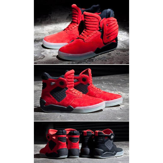 SUPRA(スープラ)のSUPRA SKYTOP IV RED 中古 メンズの靴/シューズ(スニーカー)の商品写真