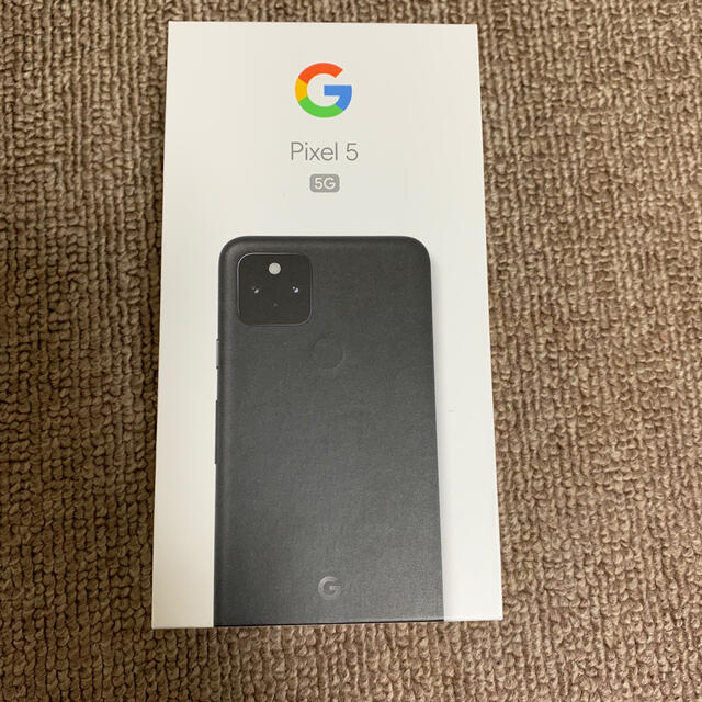 新品未使用品 Google pixel5 5G 128GB ブラック ①すべてあり状態