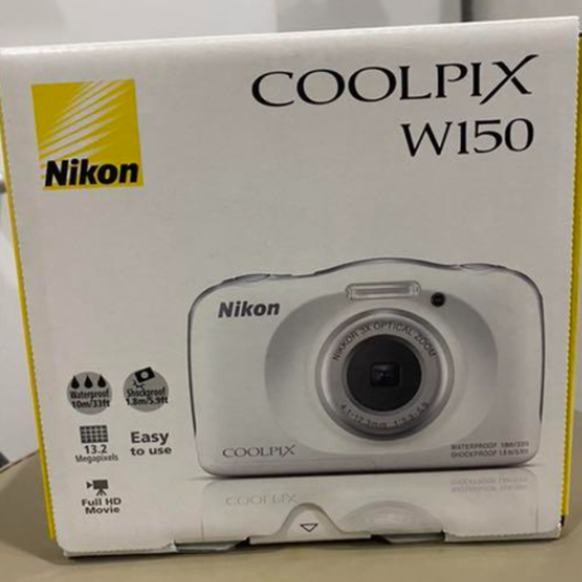 新しいブランド COOLPIX [ホワイト] W150 コンパクトデジタルカメラ