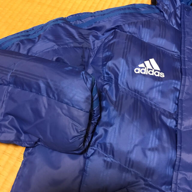 adidas(アディダス)の専用・adidasの青の150センチのベンチコート キッズ/ベビー/マタニティのキッズ服男の子用(90cm~)(コート)の商品写真