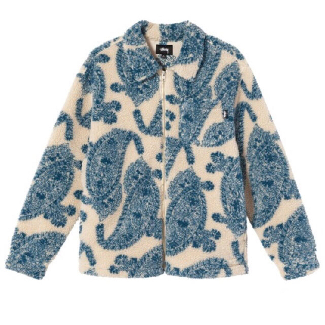 STUSSY - STUSSY Big Paisley Full Zip Sherpaの通販 by ☆aloman's