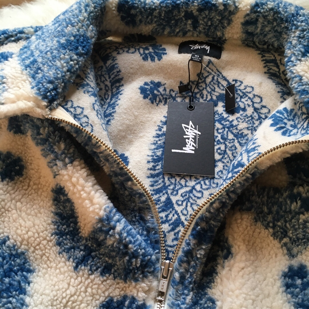 Stussy Big Paisley Full Zip Sherpa ジャケット