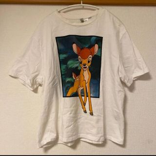 エイチアンドエム(H&M)のh&m ディズニーコラボ　バンビ　Tシャツ(Tシャツ(半袖/袖なし))