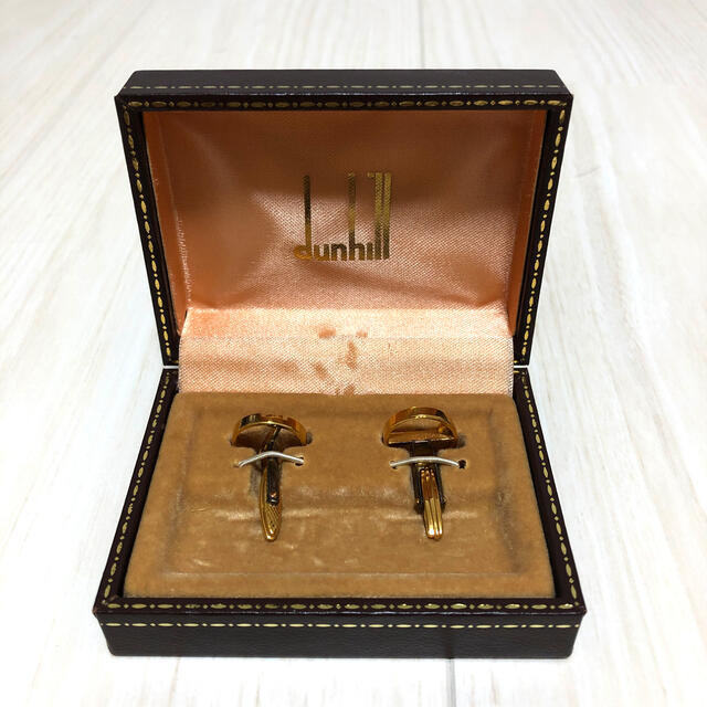 【超美品】dunhill ダンヒル  カフス ケース付