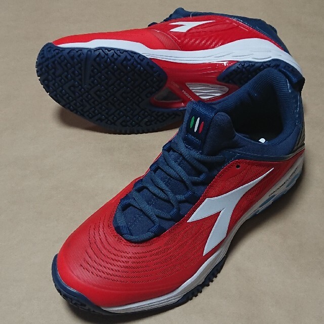 DIADORA(ディアドラ)のテニス 27cm ディアドラ スピード ブルーシールド フライ SG スポーツ/アウトドアのテニス(シューズ)の商品写真