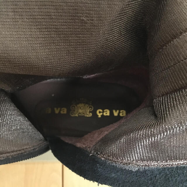 cavacava(サヴァサヴァ)のcava cava  本革黒ロングブーツ【24.5㎝】 レディースの靴/シューズ(ブーツ)の商品写真