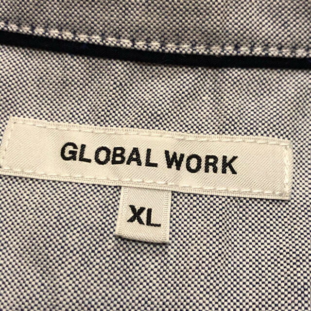 GLOBAL WORK(グローバルワーク)のGLOBAL WORK サイズXL オックスフォードボタンダウンシャツ メンズのトップス(シャツ)の商品写真