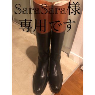 サルトル(SARTORE)の☆SaraSara様専用☆サルトルロングブーツ　茶×黒　37(ブーツ)