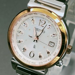 セイコー(SEIKO)の【ふーさん様専用】セイコー ルキア ソーラー電波 1B25-0AA0 レディース(腕時計)