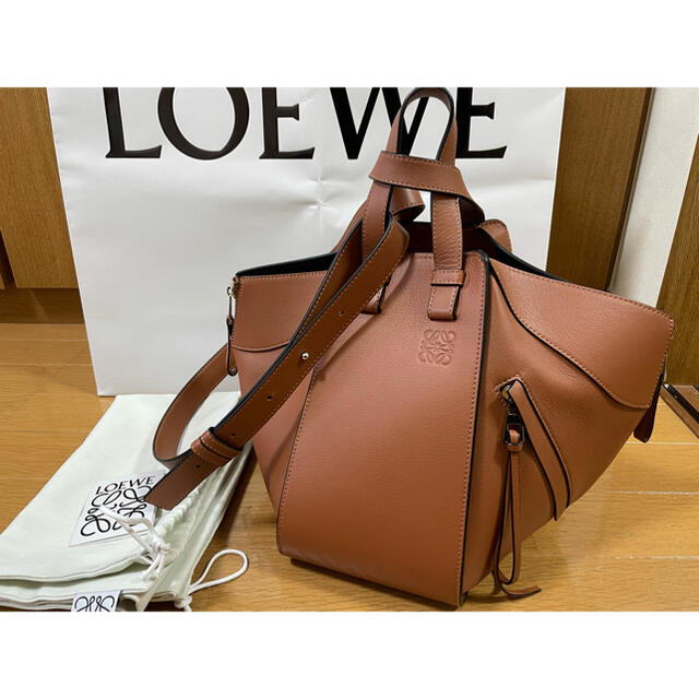 値下げ♡LOEWE ロエベ ハンモック バッグ  スモール タン