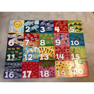 値下‼️パズル 数字 英語 24pcs(知育玩具)