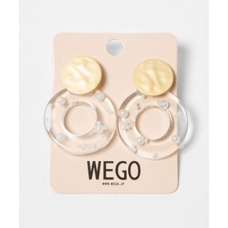 ウィゴー(WEGO)のクリアサークルパールピアス(ピアス)