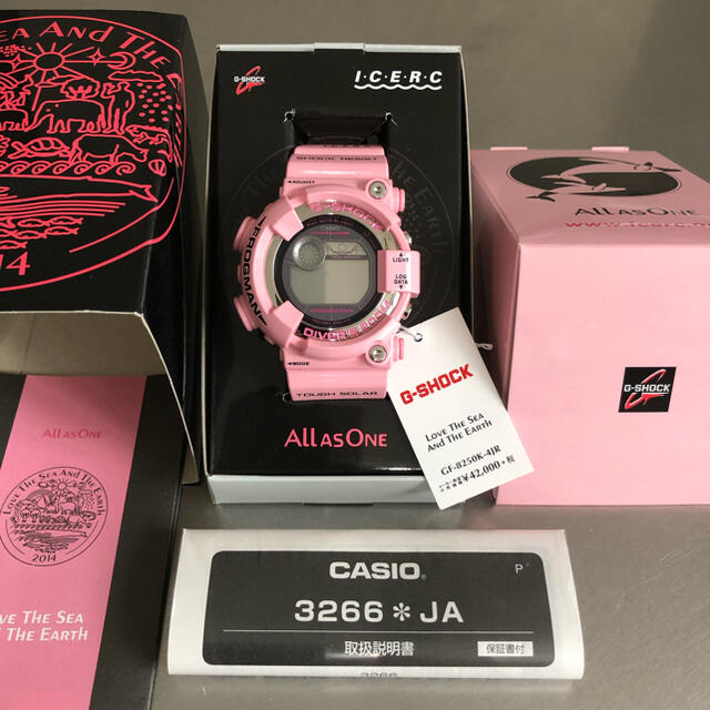 CASIO　カシオ　G-SHOCK　ジーショック　マスターオブG　フロッグマン　DW-8200BK-1JF　デジタル　クオーツ　ラバー　ブラック　ピンク　メンズ　腕時計松前R56店