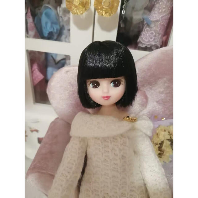 リカちゃん黒髪カスタム用マシン植毛済みヘッドの通販 by ひここ リカちゃん黒髪カスタム用マシン植毛済みヘッドの通販 by ひここ