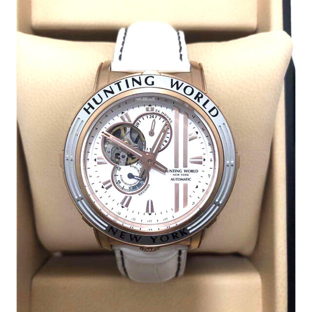 プレゼントを選ぼう！ WORLD 美品HUNTING S127 - WORLD HUNTING ハンティング 自動巻 HW993 腕時計(アナログ)