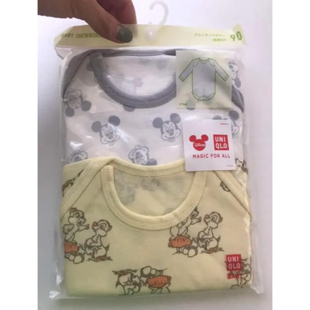 UNIQLO(ユニクロ)のユニクロ 肌着 ロンパース　90cm キッズ/ベビー/マタニティのキッズ服男の子用(90cm~)(下着)の商品写真