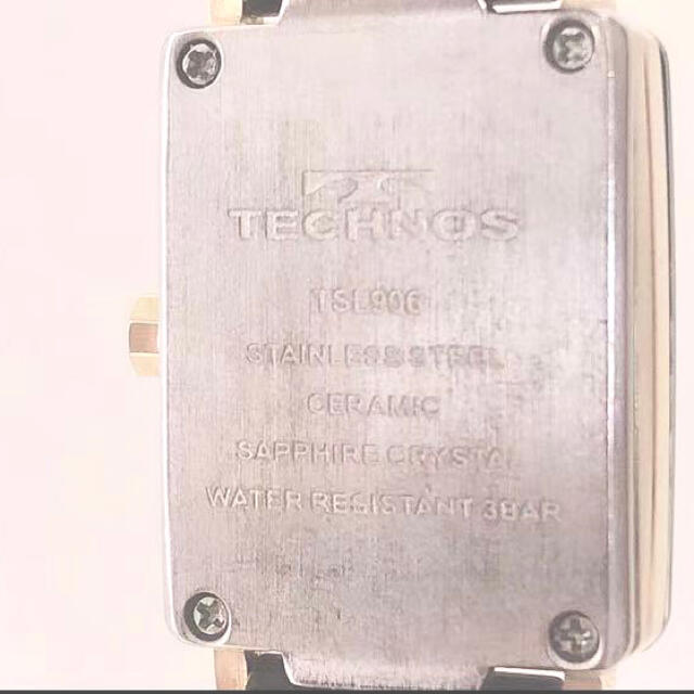 T219 美品 TECHNOSテクノス TSL906 クオーツ レディース腕時計 3