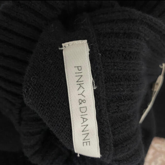 Pinky&Dianne(ピンキーアンドダイアン)の【最終値下げ】Pinky&Dianne ニットワンピース　黒  レディースのワンピース(ミニワンピース)の商品写真