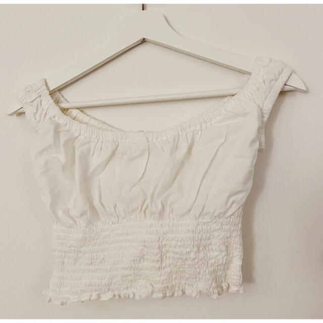 Brandy Melville(ブランディーメルビル)のBrandy Melville ブランディメルビル オフショルダー 白 レディースのトップス(タンクトップ)の商品写真