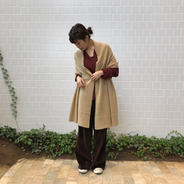 1LDK SELECT(ワンエルディーケーセレクト)のMY knit stole ニットストール 1LDK マフラー レディースのファッション小物(マフラー/ショール)の商品写真