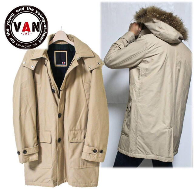 VAN Jacket - 《ヴァンヂャケット》新品 ラクーンファー 中綿コート フード取外し可能 Mの通販 by 毎日セール中！！オシ