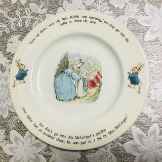 ウェッジウッド(WEDGWOOD)のWEDGWOOD  【◎ピーターラビット 大皿プレート】2枚セット中古(食器)