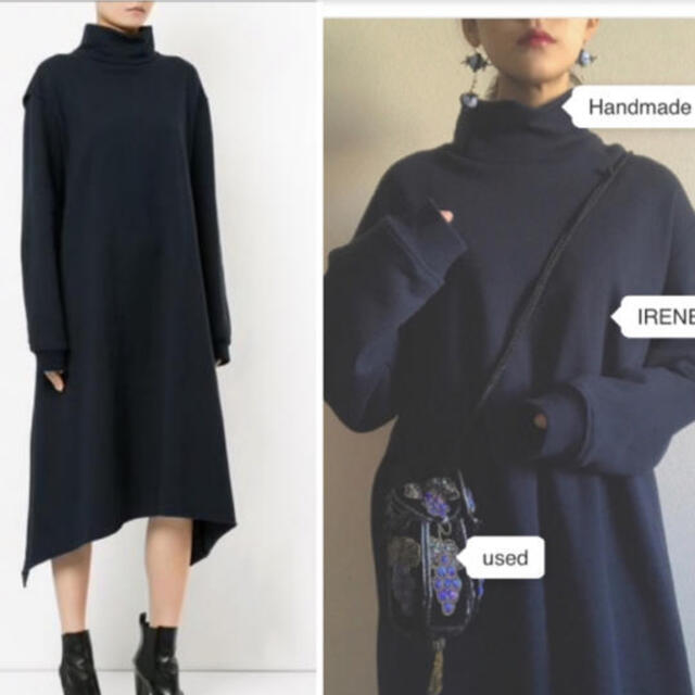 即納 最大半額 アイレネ スウェットワンピース Irene ロングワンピース マキシワンピース