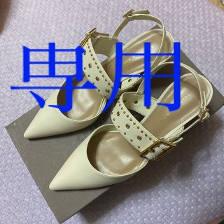 チャールズアンドキース(Charles and Keith)のcharles&keith チャールズアンドキース　スタッズスリングバックヒール(ハイヒール/パンプス)