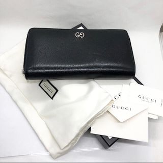 グッチ(Gucci)のグッチ GG 長財布 レザー 本革 ブラック 黒 473928 GUCCI(長財布)