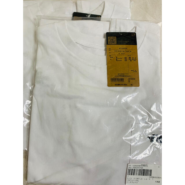 【2枚セット】ノースフェイス　シンプルロゴポケットTシャツ NT32003X W