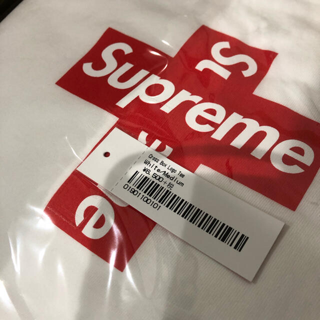 [新品Mサイズ] Supreme  Cross Box Logo Tee