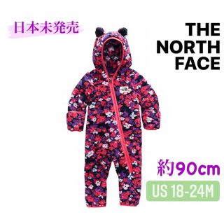 ザノースフェイス(THE NORTH FACE)のライチ様専用　ノースフェイス　ベビー　うさ耳付きロンパース　海外限定　約90cm(その他)