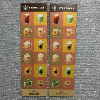 スターバックスコーヒー(Starbucks Coffee)のスタバ ステッカー 2枚【STARBUCKS COFFEE】(シール)