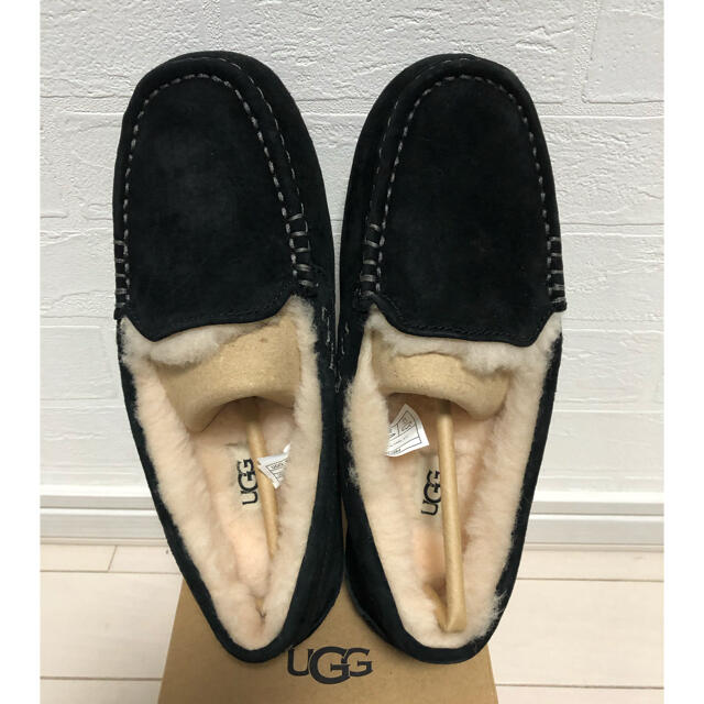 UGG(アグ)の【新品未使用】24.0 UGG アンスレー　レディース　モカシン　ブラック レディースの靴/シューズ(スリッポン/モカシン)の商品写真