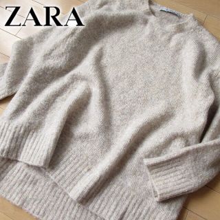 ザラ(ZARA)の超美品 (EUR)M ザラ ZARA レディース ニット ベージュ系(ニット/セーター)