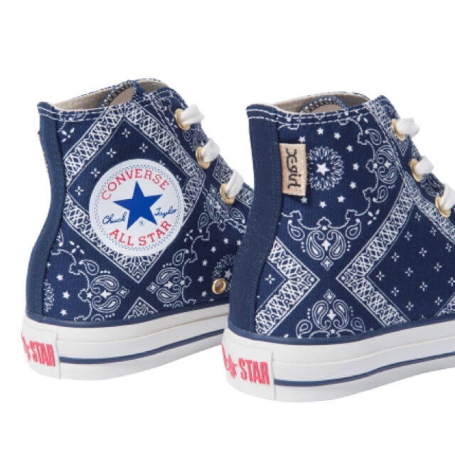 X-girl(エックスガール)のX-girl CONVERSE コラボ スニーカー レディースの靴/シューズ(スニーカー)の商品写真