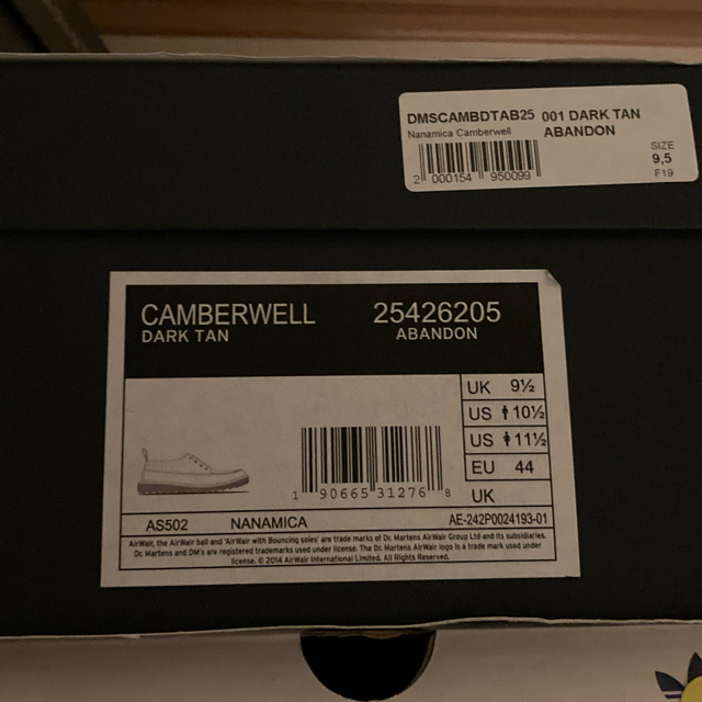 販売新品 完売Dr.martens x nanamica Camberwell Shoe 靴/シューズ