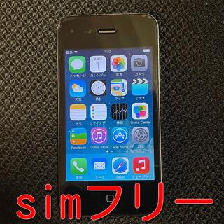 アイフォーン(iPhone)の【SIMフリー】iPhone4 ブラック 16GB (スマートフォン本体)